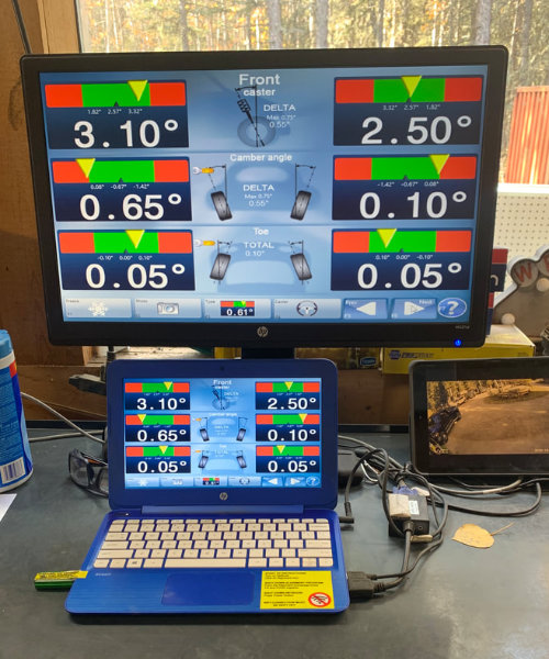 Wheel alignment software